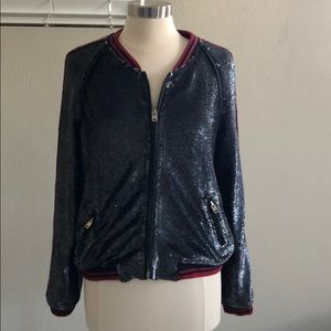 IRO Sequin bomber sz 3